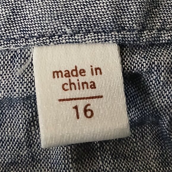 Coldwater Creek Capri Pants Size 16 Belted Wide Leg Linen Blend Steel Blue - Picture 7 of 9